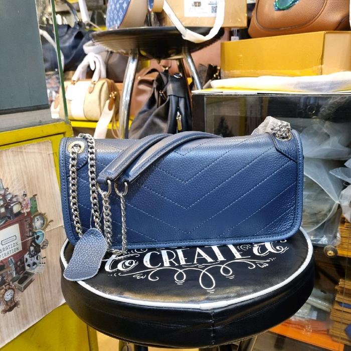 FASHION Kulit Long Niki Bag Genuine Leather Tas Wanita Kulit Sapi Asli Shoulder Bag SlingBag Chain B