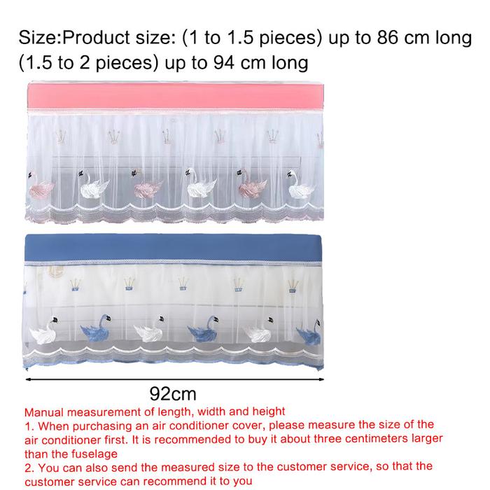Cover Penutup AC Kamar / Sarung Pelindung AC Dust Proof Untuk Bernapas