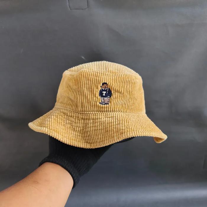 Topi Bucket Hat Unisex Pria Wantia TEENIE WEENIE Corduroy Coklat