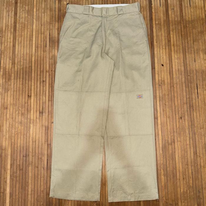 DICKIES DOUBLE KNEE TWILL CELL POCKET MEXICO KHAKI WORKWEAR UTILITY TROUSERS PANTS thisisneverthat