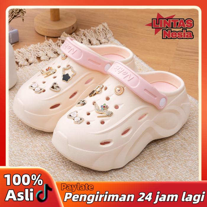 LintasNesia - Sendal Wanita Sandal Selop Baim Wanita Kekinian Sandal Jelly Baim Wanita Sandal Fuji B