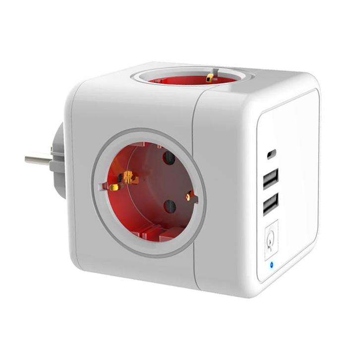 Smart Extension Power Cube Power Strip USB With Multi Outlet Ports