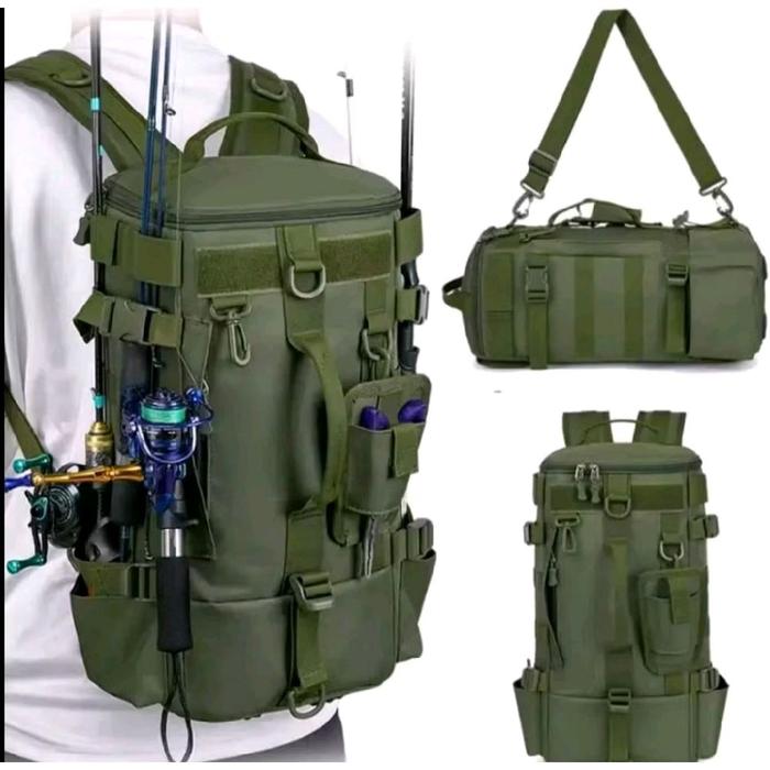 tas ransel untuk joran pancing tas ransel multifungsi tas real tas multiguna bagus tas travel tas ou