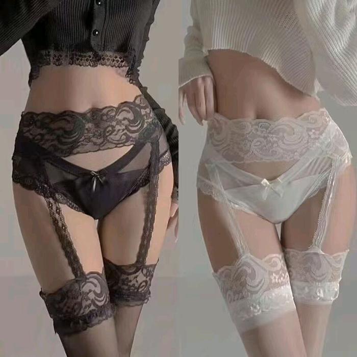 8016 Stocking Sepinggang Pantyhose List renda Body stocking lengerie  sexy