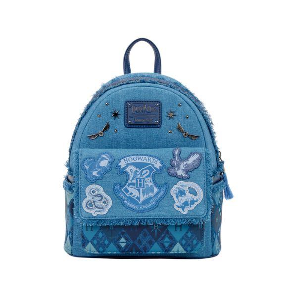 Loungefly Harry Potter Hogwarts Denim Mini Backpack