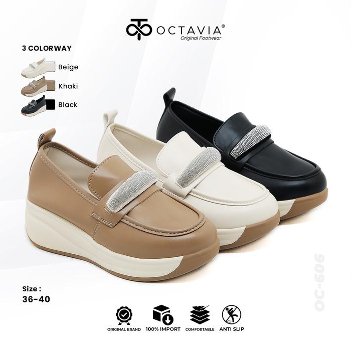 NEW Sepatu Sneakers Casual Highsole Wedges Wanita #OC-606