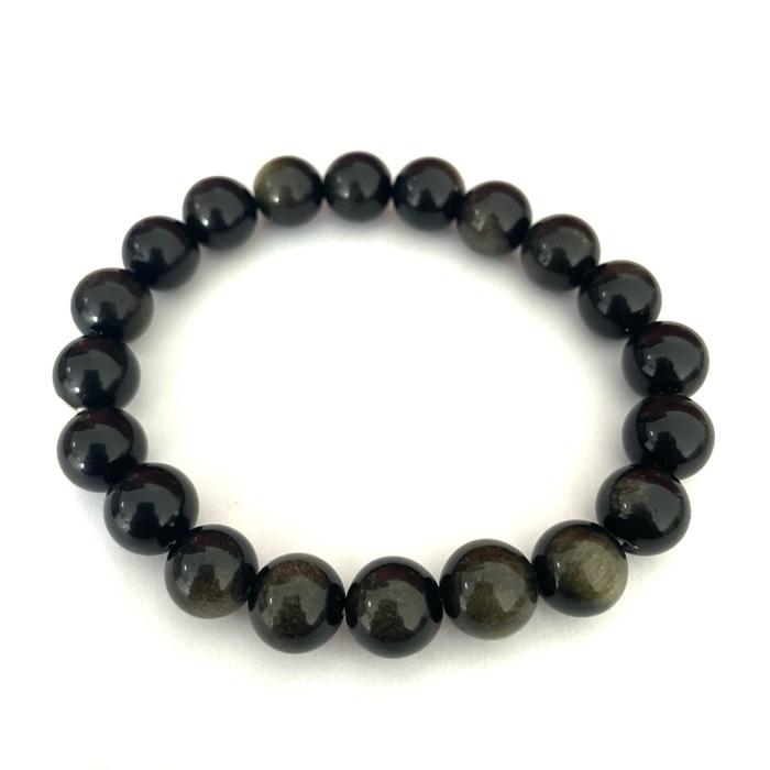 Gelang Black Gold Obsidian