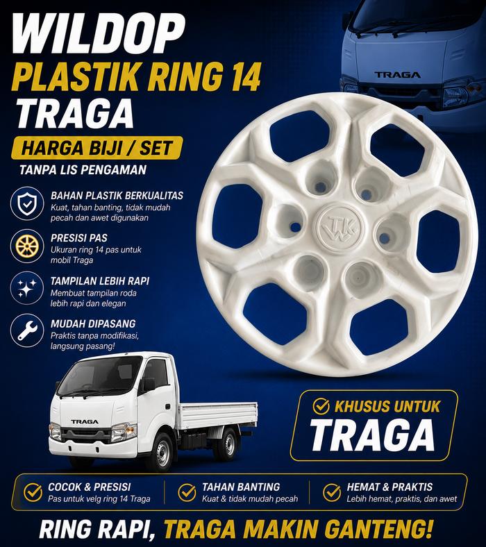 WILDOP PLASTIK RING 14 TRAGA HARGA BIJI/SET