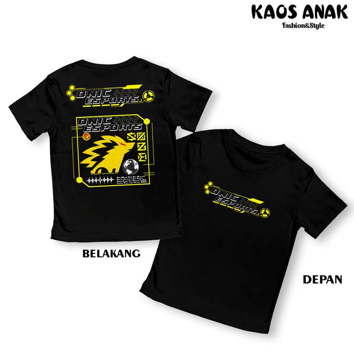 KAOS ANAK ONIC ESPORTS KAOS ATASAN UNISEX ONIC BAHAN LEMBUT COTTON COMBED