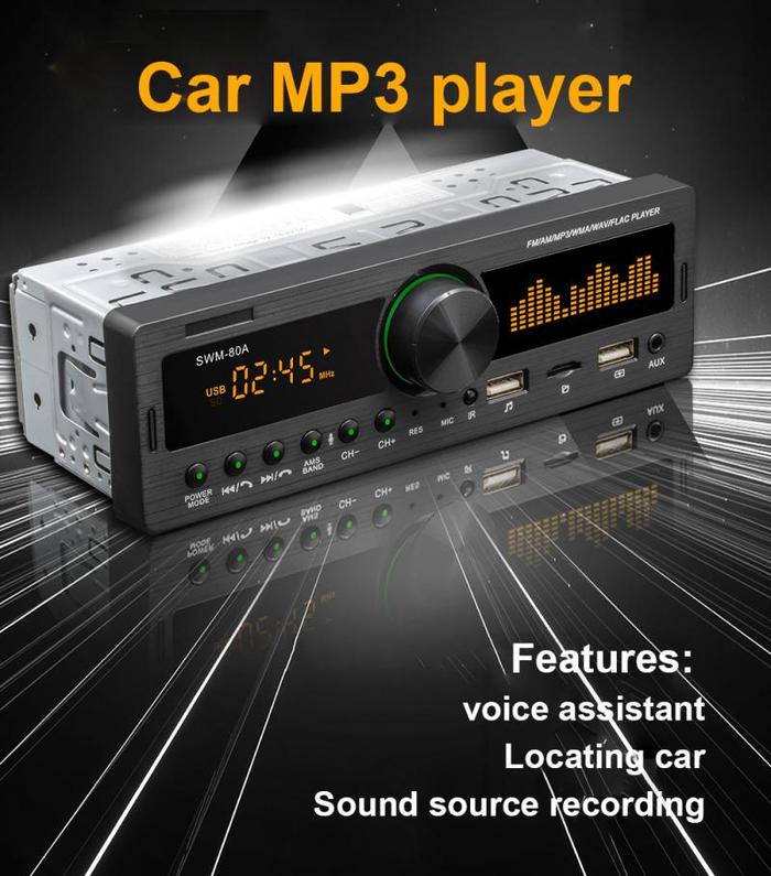 Car Radio Stereo Player Digital Bluetooth Car MP3 Player