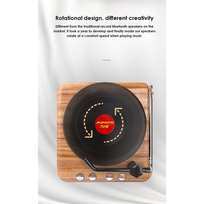 Mini Retro Audio Radio Subwoofer Music Sound Box Hifi Sound Birthday