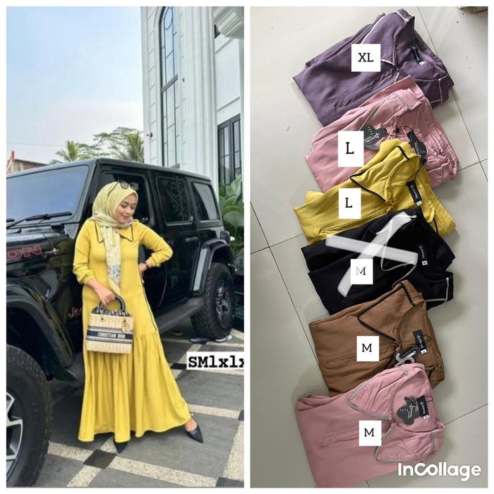 HASNA DRESS GAMIS BY JOURNEY SCARVES ORI