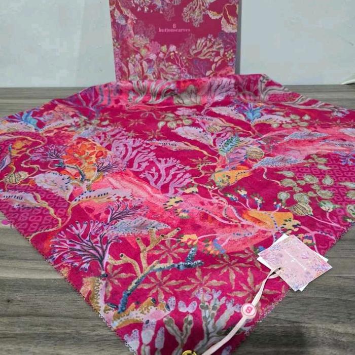 Jilbab buttonscarves Voal pink manta