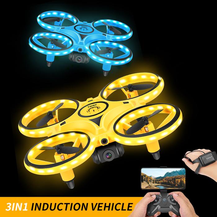 KaKBeir UFO RC Drone Mini Infrared Induction Hand Control Drone