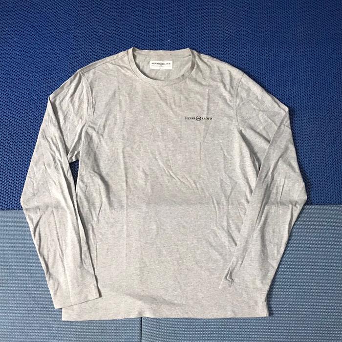 Henri Lloyd Long sleeves tee shirt crewneck sweater jumper  Grey marl colorway  Size L  Pxl : 72 x 5