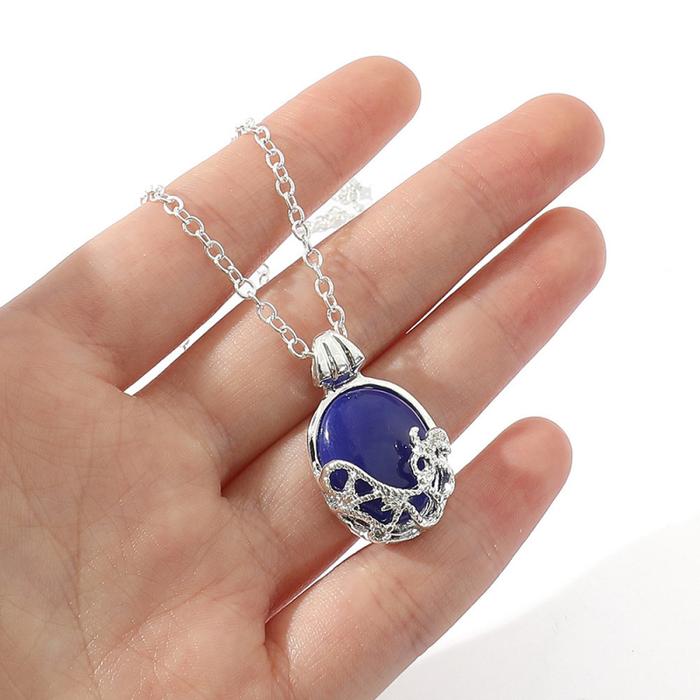 Kalung The Vampire Diaries Elena Gilbert untuk Wanita, Perhiasan Film, Liontin Katherine Klaus Forbe