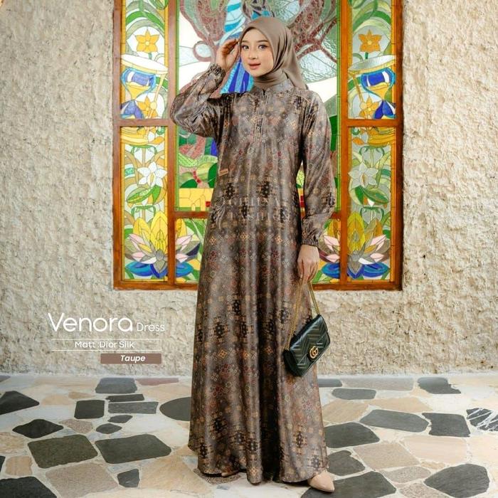 Venora dress Ghina Fashion dress dior silk dress motif daster homedress