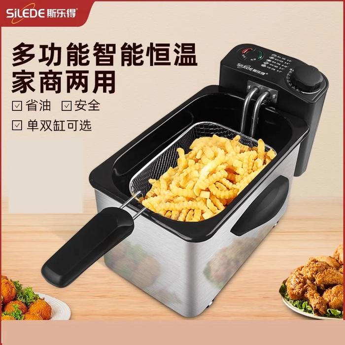 2000W Airfryer Electric deep fryer Commercial Deep fryer French fries maker with strainer air frier 