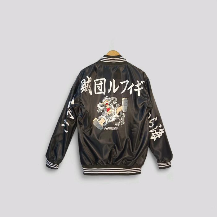 Jaket Bomber Nine Grid (One Piece) Pria - Bahan Scoot PMA dan Billabong, Trendy dan Nyaman - Lembut 