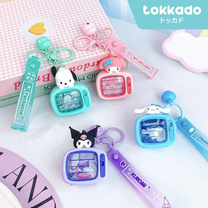 TOKKADO Sanrio TV Keychain Gantungan Kunci Karakter Original Televisi Mini Lucu
