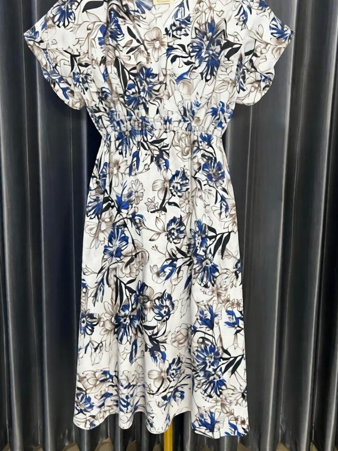 Daster manohara terbaru dengan motif flower daisy kekinian resleting busui friendly
