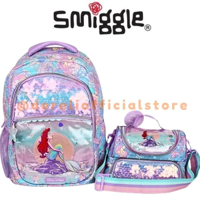 > SMIGGLE - RANSEL SMIGGLE MERMAID - LUNCH BOX SMIGGLE MERMAID - Ransel SD SMP SMA- YKK - Dereli Off
