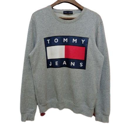 crewneck tommy Hilfiger original big logo timbul bordir