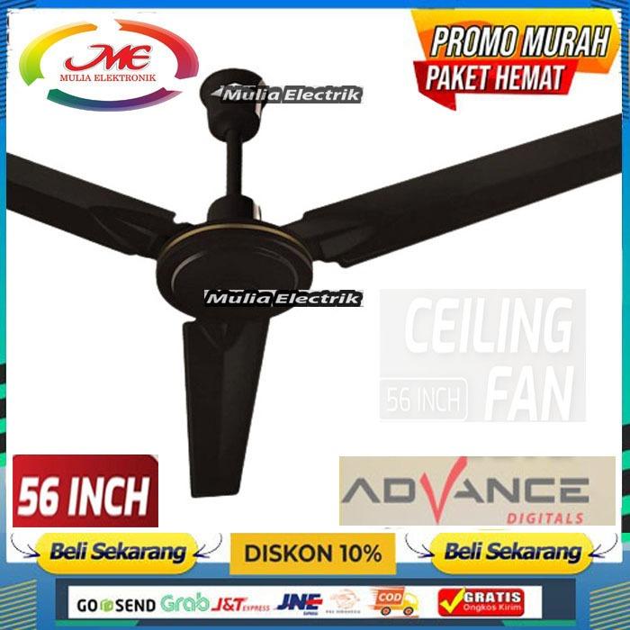Ceiling Fan Advance CF-5602 Kipas Angin Gantung Plafon 56 Inch Hitam ANGIN SUPER KENCANG PROMO