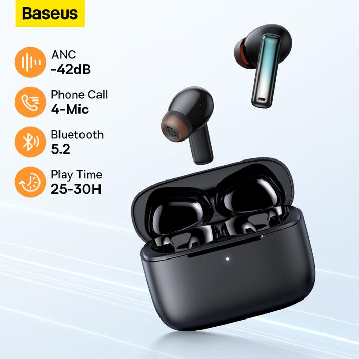 Baseus ANC Earphone Bowie M2 Wireless Headphone Bluetooth 5.2 with