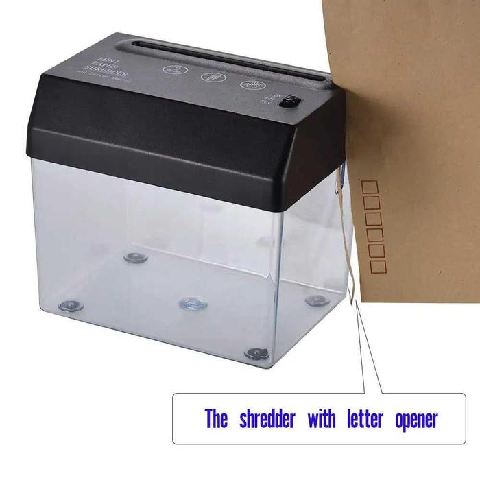 Mesin Penghancur Kertas Mini Paper Shredder with Letter Opener - SW501
