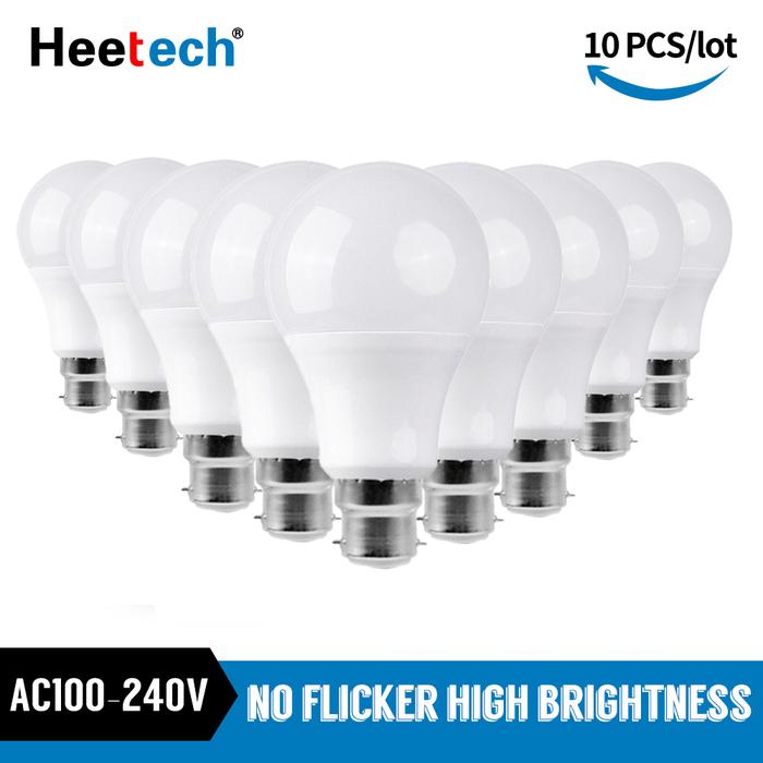 10pcs/Lot LED B22 Bulb Lamp Bayonet Lampada Light 110V 220V 240V 3W