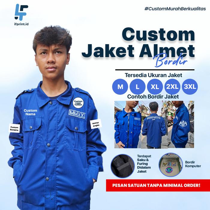 JAKET CUSTOM ANGKATAN ALMET JAKET SEKOLAH BORDIR