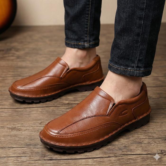 Sepatu Camel Active Dark Tan Gregant Leather Shoes Original
