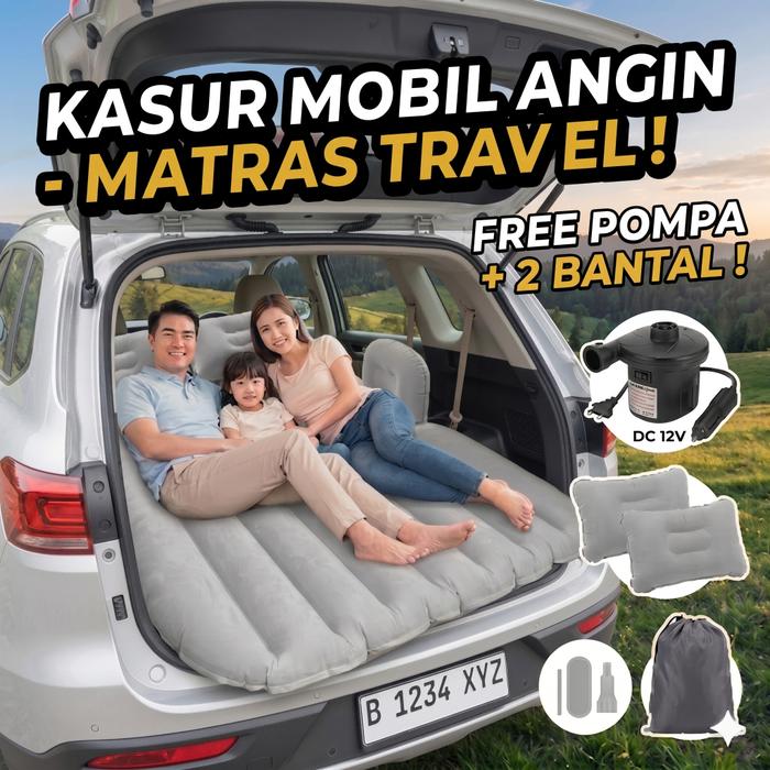 Kasur Mobil Kasur Angin Matras Mobil Car Bed Kasur Mobil Angin Pompa Bantal