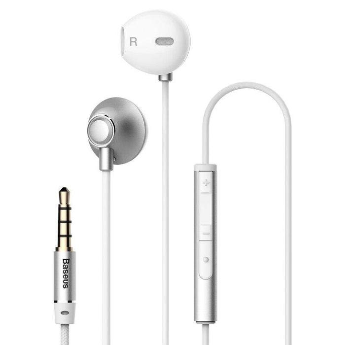 BASEUS Earphone Berkabel Headset Dalam Telinga dengan MIC Suara Bass