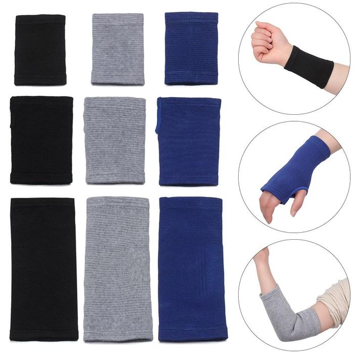 Terlaris, 1Pair Hand Sweat Band Palm Wrist Hand Support Glove Elastic