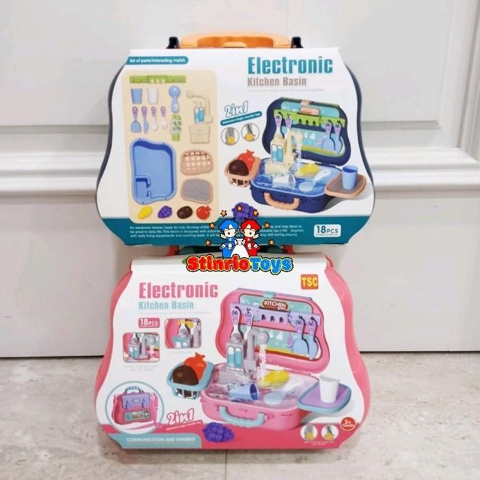 Mainan Anak Wastafel Cuci Piring 2in1