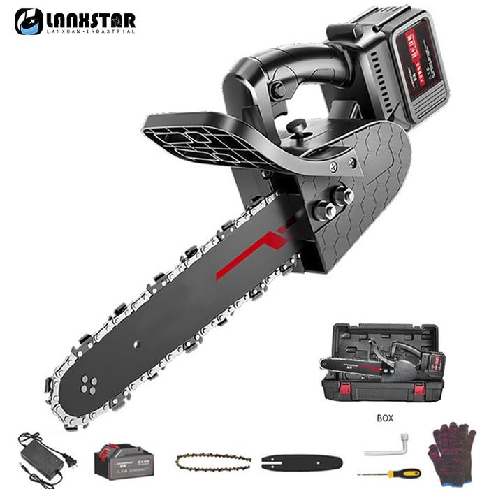 10/12 Inch Cordless Chainsaw Portable Rechargeable Electric Chainsaw