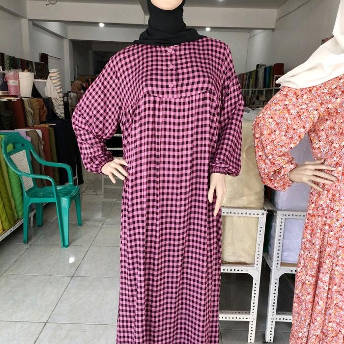 Gamis katun Rayon halus adem