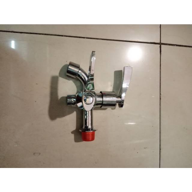 Kran cabang/kran shower dingin/kran double kuningan/kran mesin cuci