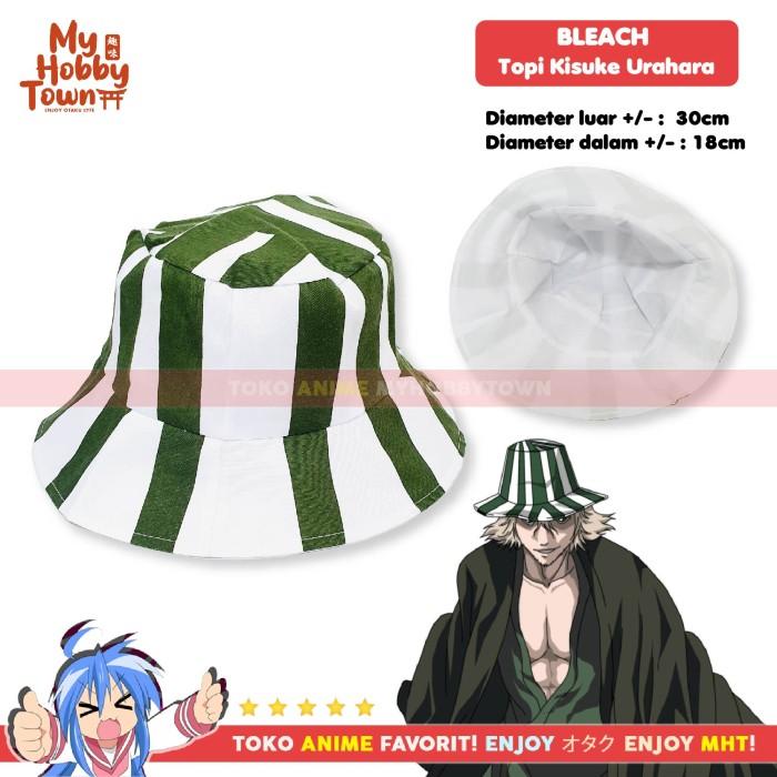 BERAGAM TOPI ANIME BLEACH URAHARA KISUKE COSPLAY HAT TA6