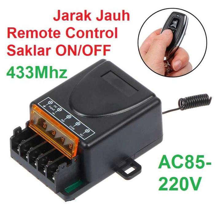 Modul Saklar Remote Pengendali Jarak Jauh AC85-220V 433Mhz Rumah Pintar Sakelar Jarak Jauh Nirkabel 