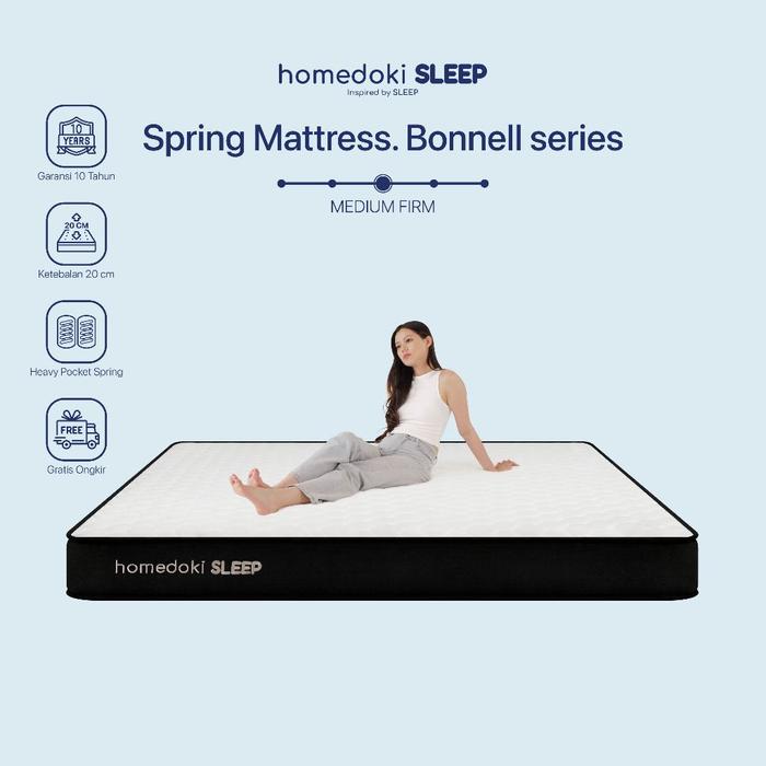 Homedoki Upgrade Bonnell Series/ Kasur Bonnell  Spring Bed / Kasur bed / Kasur Box / Tebal 20cm /Spr
