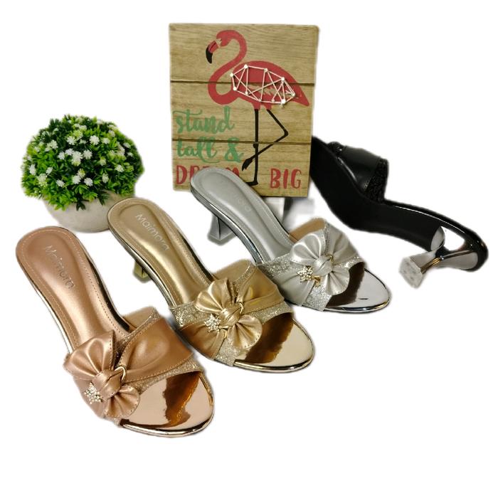 SANDAL PESTA WANITA HEELS 7cn TERBARU NAGITA SERIES by MAIMORA SHOES SENDAL WEDDING CEWEK