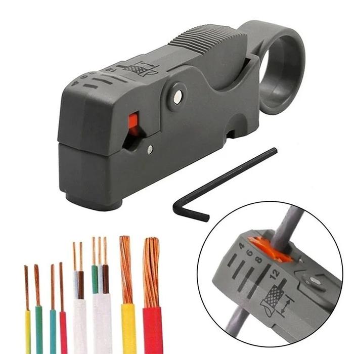 Tang Rotary Kupas Kabel Stripper Pengupas Kabel Coaxial Tang Crimping Cable Stripper