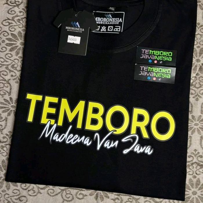 KAOS TEMBORO dengan Desain Madeena Van Java untuk Pria dan Wanita