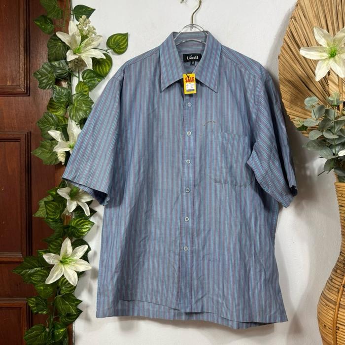 Kemeja Pria Biru Lawell 15/32