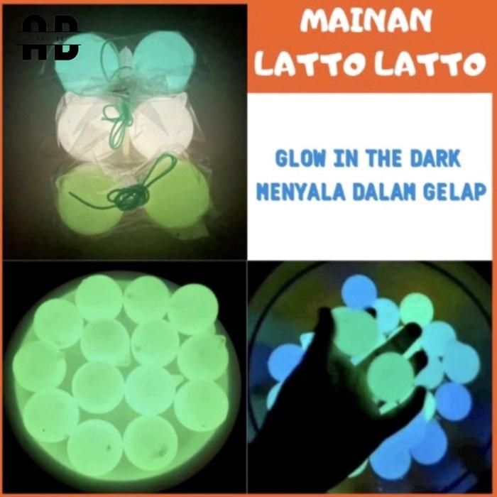 ABS -  Latto Latto Viral Menyala Dalam Gelap Glow In The Dark Lato Lato