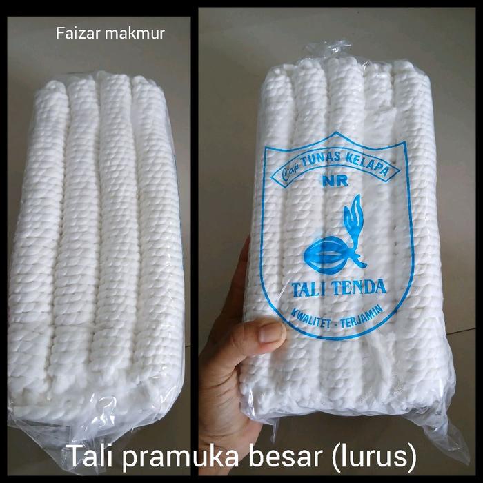 Tali pramuka panjang 10m tisu tekuk dan tisu lurus