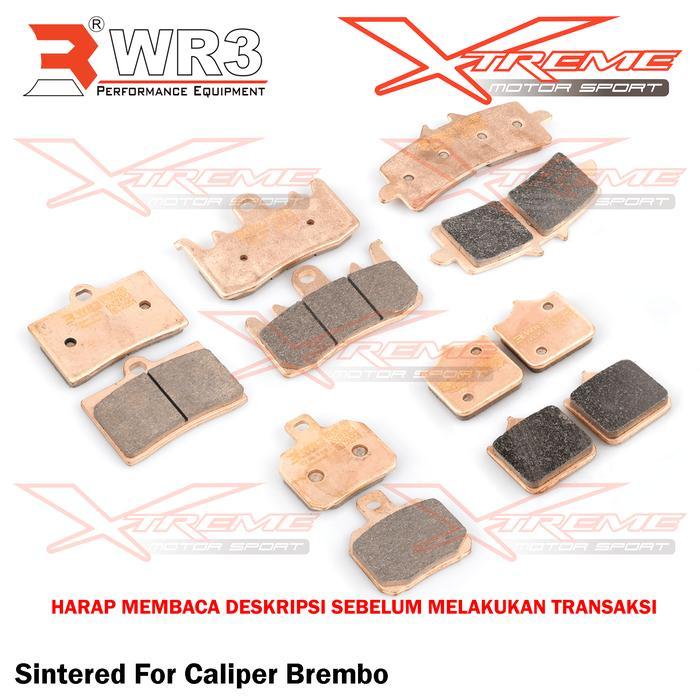 Kampas Rem WR3 Sintered For Kaliper Brembo 4P1P / 2P1P / 4P2P / BEET / M4 P32 / GP4RS / GP4RX / M50